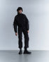 CODE MAZE ECO FABRIC BOMBER JACKET -BLACK (BAMBOO CHARCOAL)-